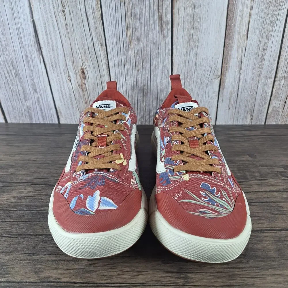 Vans Hawaiian Jungle Floral Ultrarange Exo SE Sneaker Men's Sz 8 Women's 9.5 Red - Picture 2 of 9
